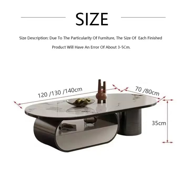 Petite table basse simple en acier inoxydable