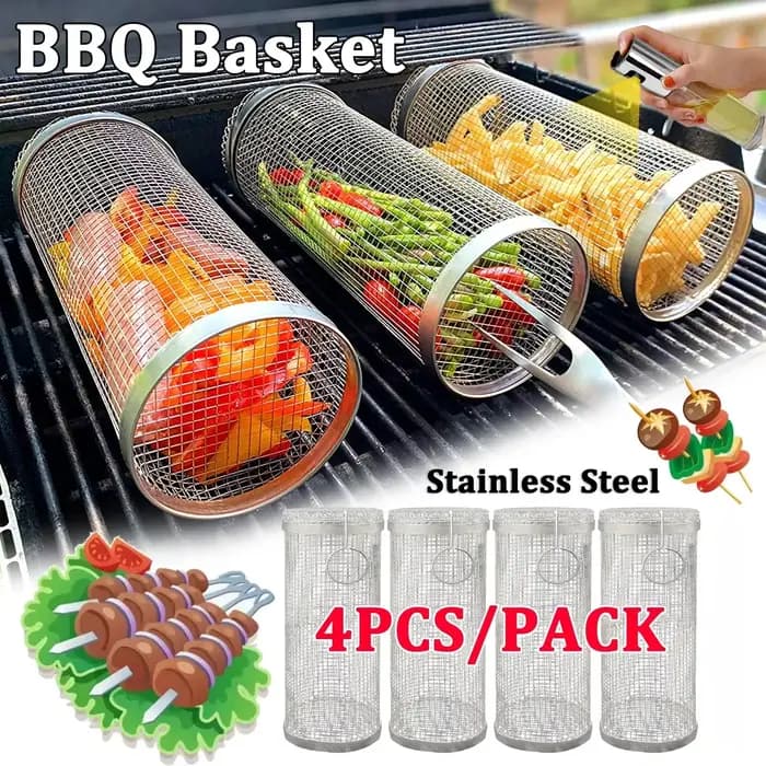 Panier de barbecue roulant-le plus grand panier à griller jamais
