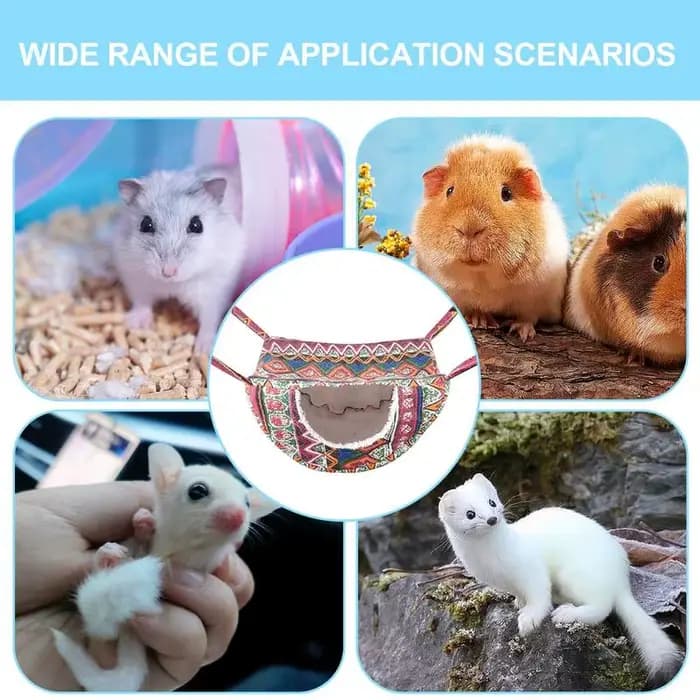 Hamac pour furet, hamac chaud pour cochon d'inde, pour animaux de compagnie, jouer et repos, Cage de lit pour petits animaux, Chinchilla, perroquet, planeur de sucre, furets