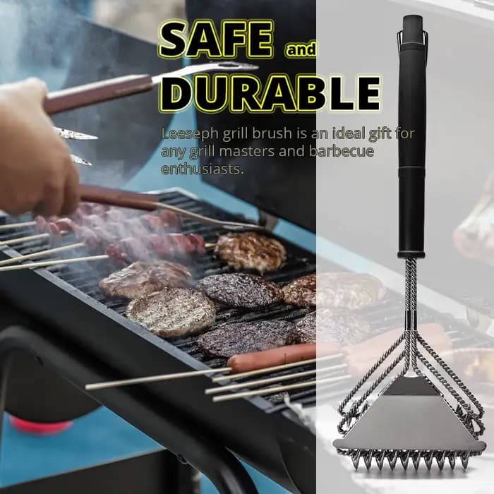 Brosse de gril sûre-brosse de barbecue sans poils-nettoyeur