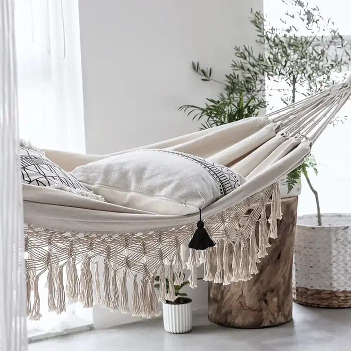 Hamac en macramé brésilien de style Boho