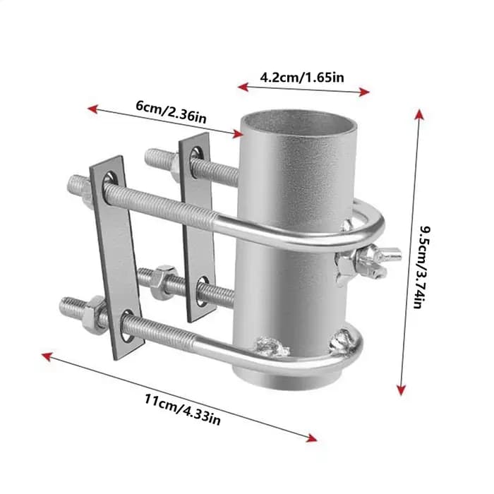 Support de parasol réglable pour balcon et terrasse