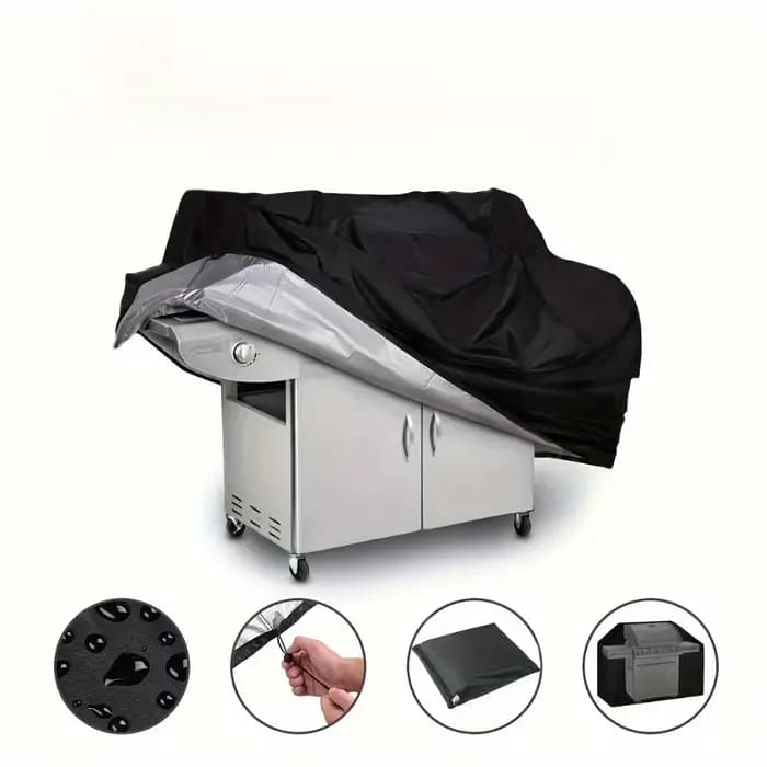Couvercle ventilé pour poêle de barbecue extérieur – Imperméable et anti-poussière, adapté aux grilles à gaz et au charbon de bois, couvercle pour poêle de barbecue
