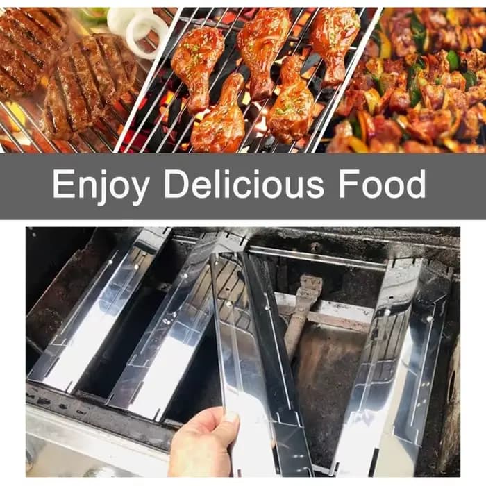 Déflecteurs de chaleur réglables pour barbecue
