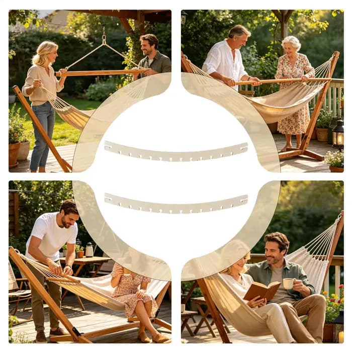 Barre de support pour hamac 50x3x1