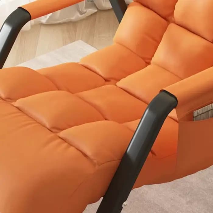 Fauteuil individuel sans structure pliable moderne orange pour balcon