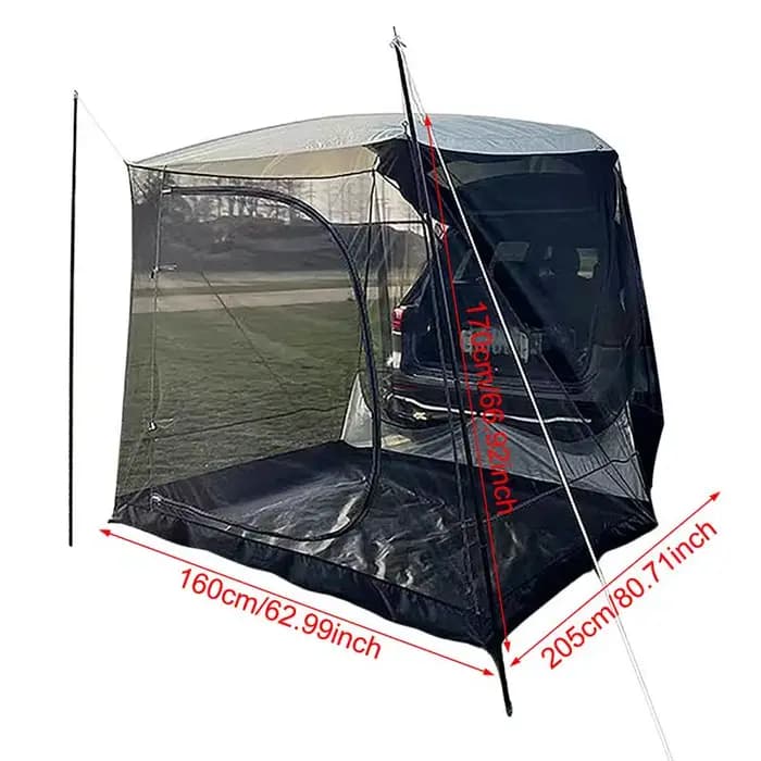 Tente de camion de voiture Tatpour camping, SUV, MPV, tente arrière de voiture, étanche, queue automatique, auvent, plage, pare-soleil, conduite autonome, 5-6