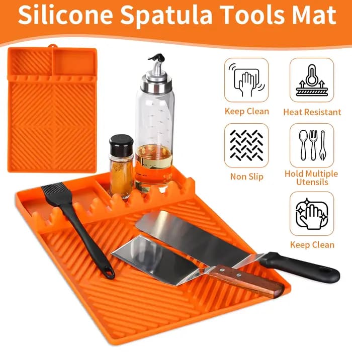 Tapis de plaque chauffante pour barbecue, accessoires de gril, outils pour Blackstone, tapis d'étagère latérale, tapis de gril pour comptoir de cuisine en plein air