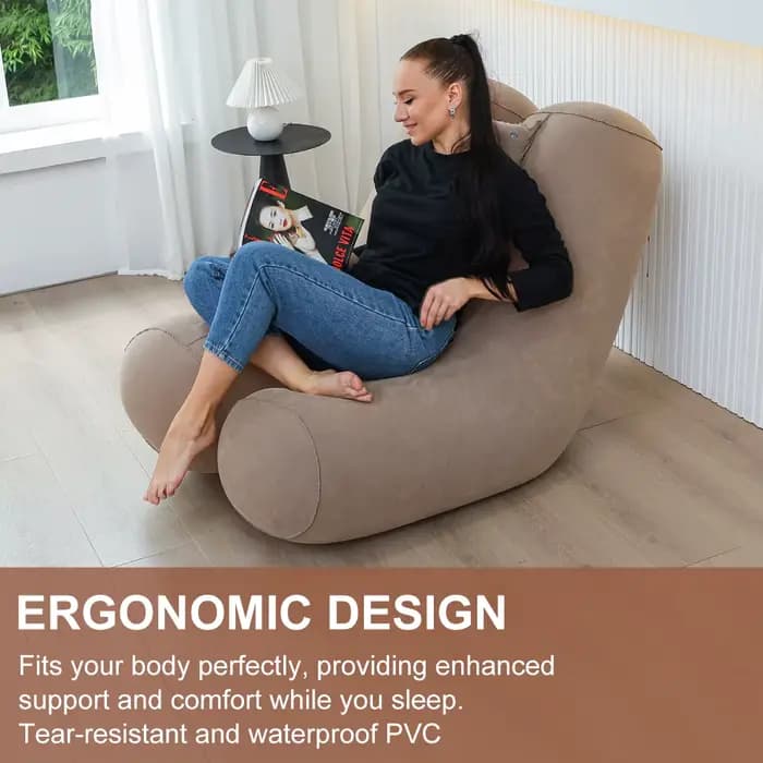 Fauteuil pouf, grand
