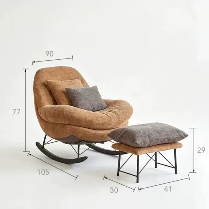 Chaises de balcon avec repose-pieds