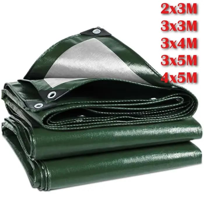 Grande bâche PE imperméable, couverture en feuille avec œillets renforcés, bâches imperméables pour piscine, caravane, couvertures de meubles de jardin