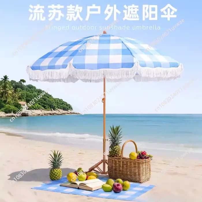 Parasol de plage et de terrasse pour complexe balnéaire