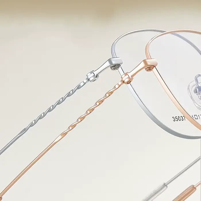 Lunettes rétro à monture dorée pour femmes, lunettes de lecture, verres optiques, lunettes de myopie, monture de lunettes en alliage de marque de créateur