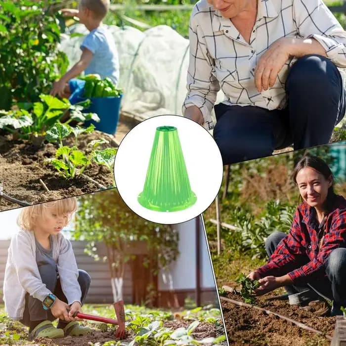 Cloche transparente Everche de jardin avec couvercle d'aération