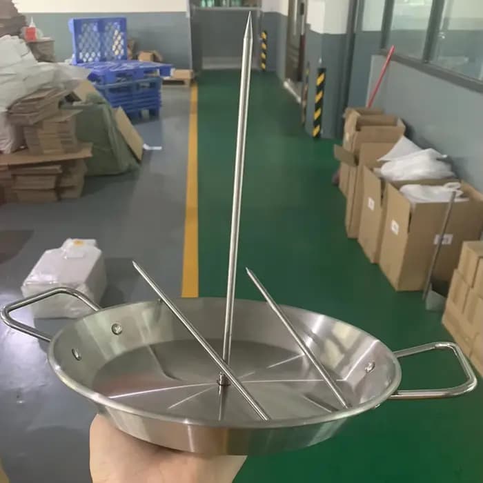 Brochette verticale en acier inoxydable pour gril