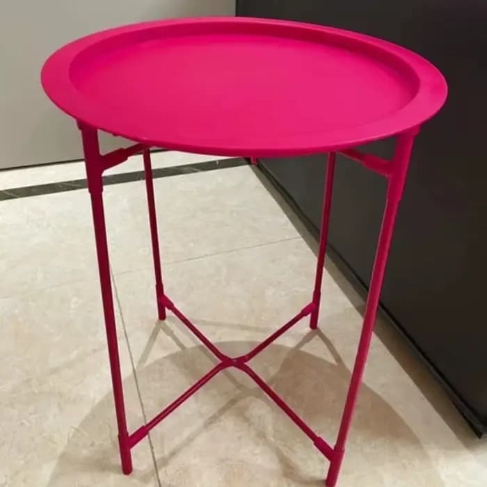 Table basse ronde pliable