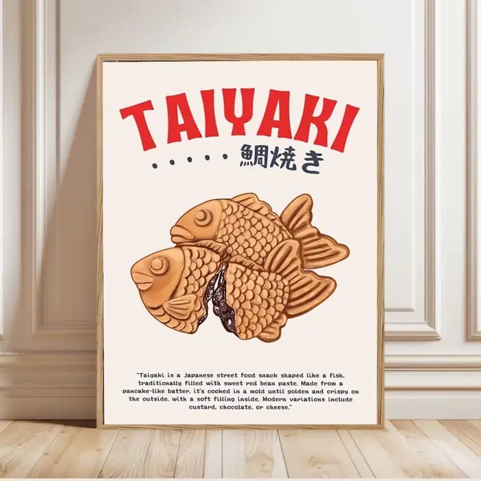Affiche d'illustration de la cuisine japonaise, impressions de cuisine japonaise, peinture sur toile, images d'art mural, décoration de la maison, décoration alimentaire japonaise
