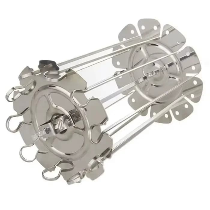 Gril de Barbecue rotatif en acier inoxydable