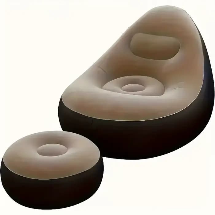 Fauteuil gonflable rapide et facile à gonfler avec repose-pieds