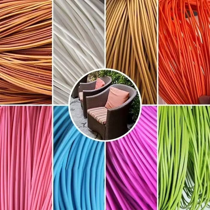 2.5/3Cm 500G rond Pe rotin plastique synthétique