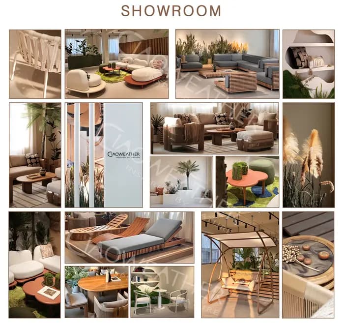 Mobilier d'extérieur de jardin moderne