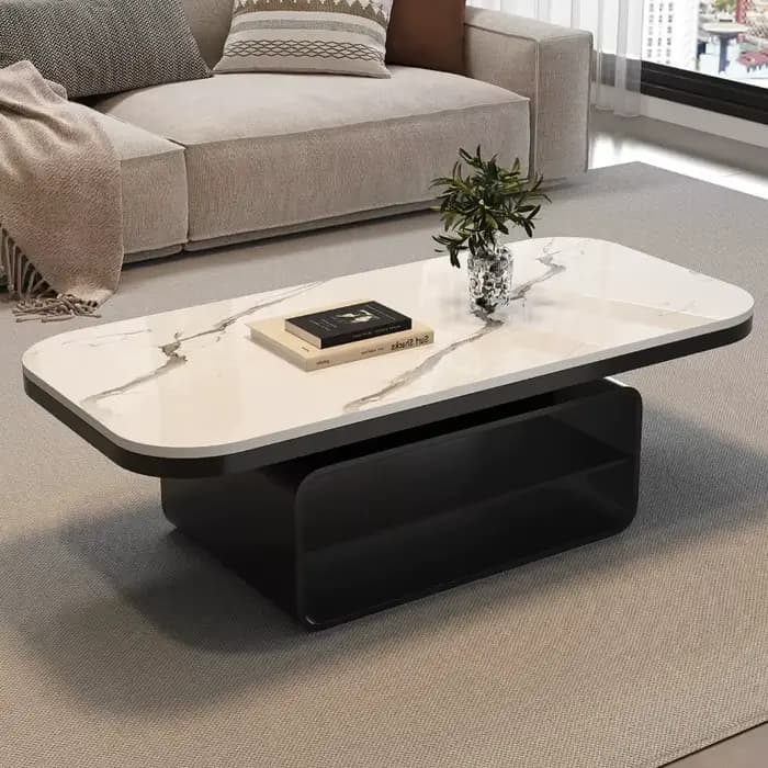 Grande table basse de luxe moderne avec rangement, table de salon classique, table de maquillage, table de bureau, Tavolino Da Divano, meubles originaux
