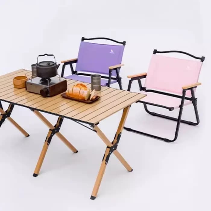 Chaises de plage de jardin violettes