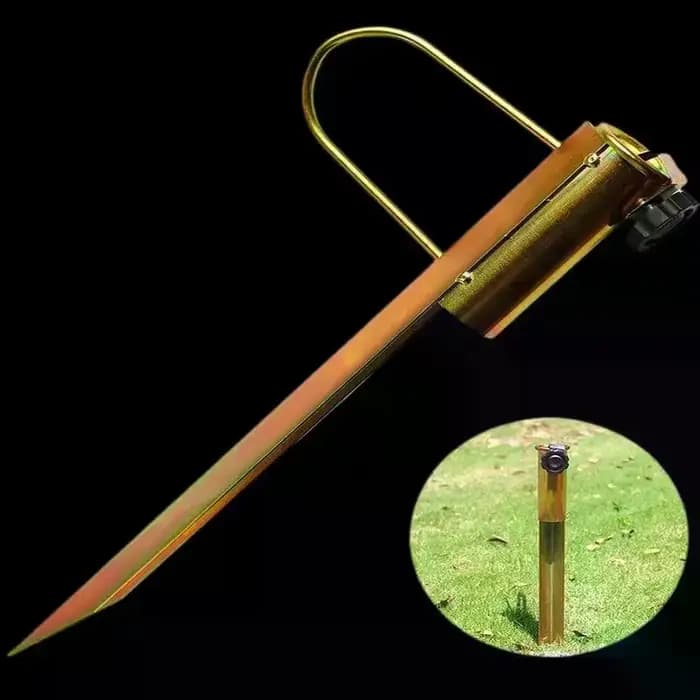 Support de parasol de plage extérieur en métal robuste pour jardin, camping et pêche