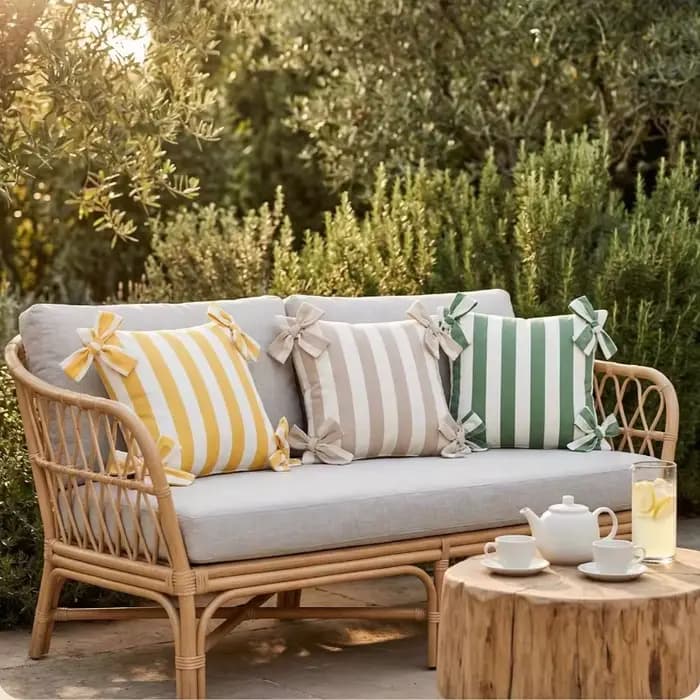 Housse de coussin imperméable d'été pour l'extérieur