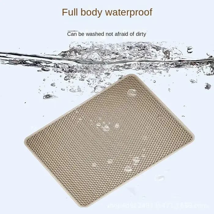 Tapis de litière pour chat de grande taille Eva Double couche imperméable