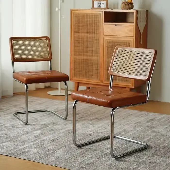 Chaise en Imitation rotin de Style rétro