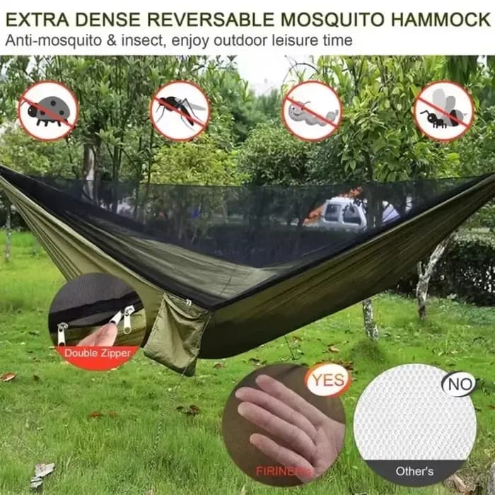 Hamac d'extérieur avec moustiquaire intégrée