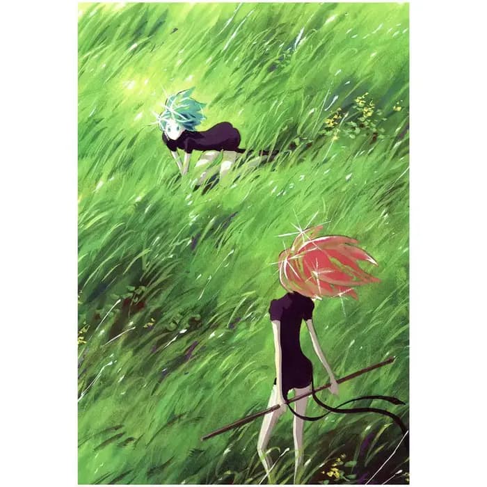 Livre d'art Land of The Lustrous : Illustrations, conception de l'environnement, collection de storyboards et croquis de Phosphophyllite par Haruko Ichikawa