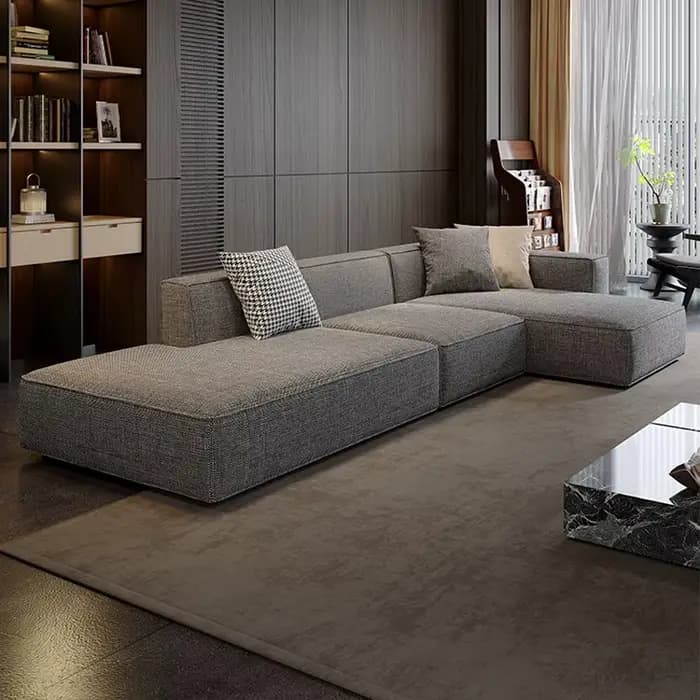 Canapé double pour salon, design minimaliste multifonctionnel, canapé d'angle au sol, style nordique, meubles Woonkamer Banken