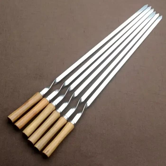 Fourchette à rôtir tranchante en acier inoxydable pour gril de barbecue