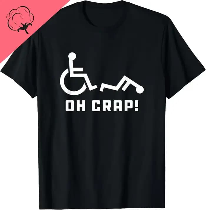 T-shirt graphique humoristique en fauteuil roulant pour hommes, blague drôle pour un handicap dans un fauteuil roulant, t-shirts, vêtements pour hommes, Streetwear Y-Camisas