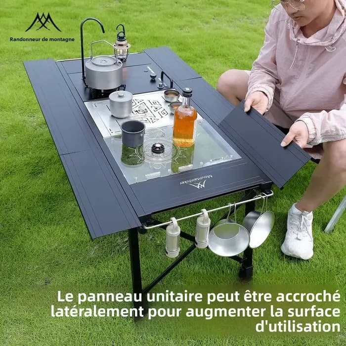 Table de camping pliante Mountainhiker IGT améliorée