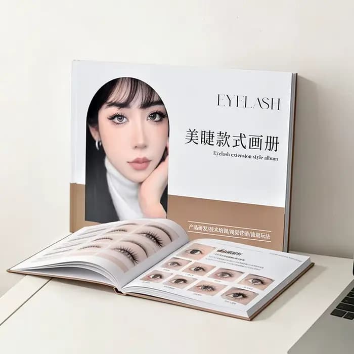 Livre d'affichage de Style d'extension de cils, Studio de cils, livre d'illustration de Style en option, Guide professionnel de soins des cils