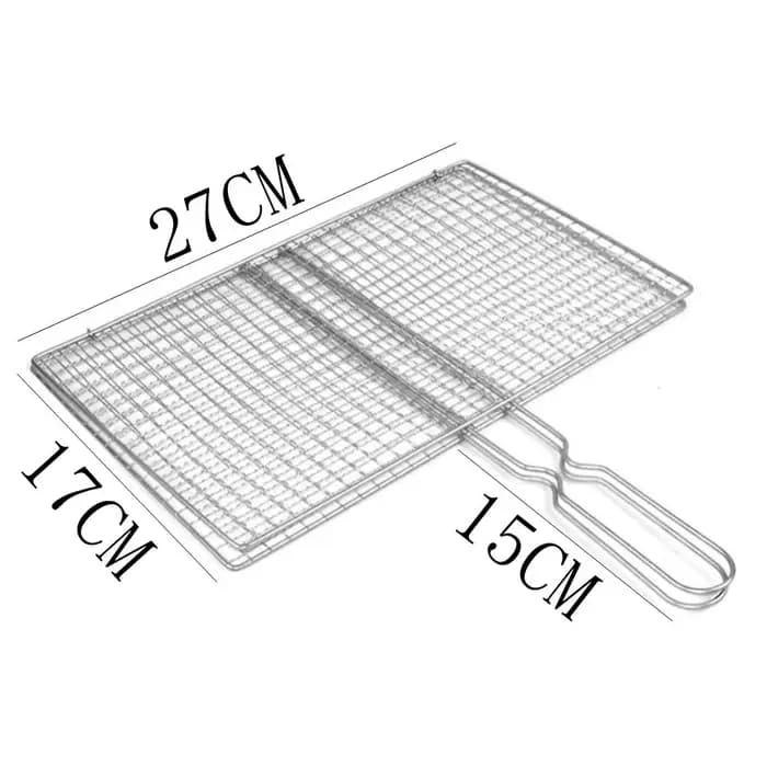 Filet à griller en fer pour barbecue, pince à steak, viande, poisson, légumes