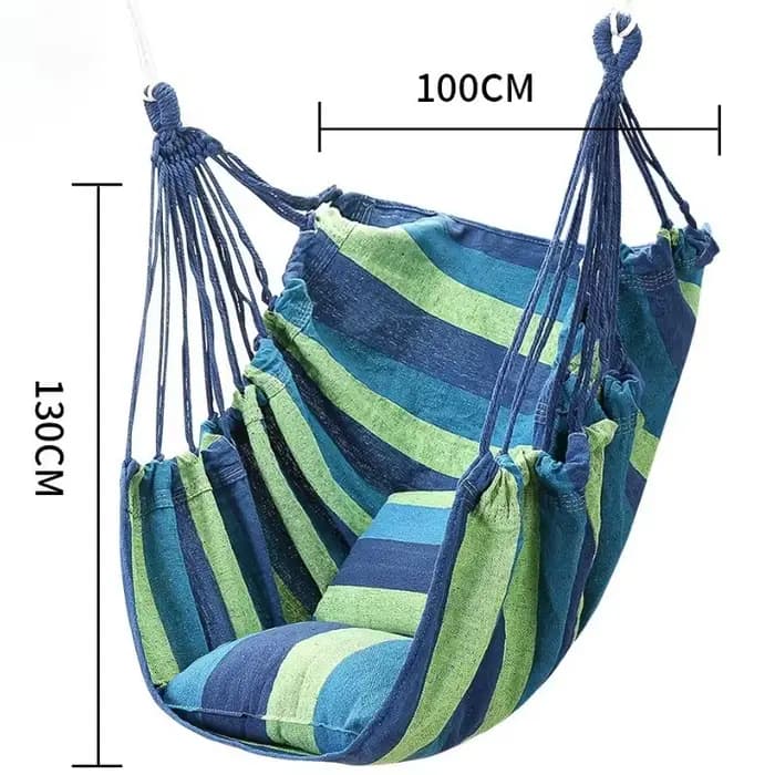 Fauteuil suspendu en corde