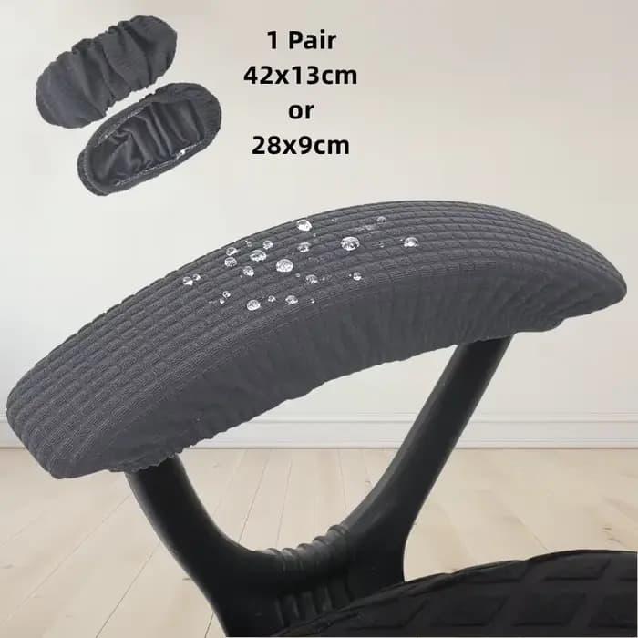 1 paire imperméabilisation chaise accoudoir couvre lavable bureau ordinateur