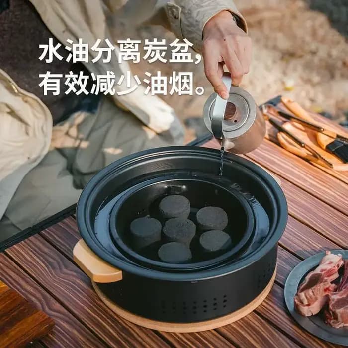 Naturehike – poêle circulaire de bureau, ensemble de four à Barbecue Portable pour l'extérieur, nouveauté 2025