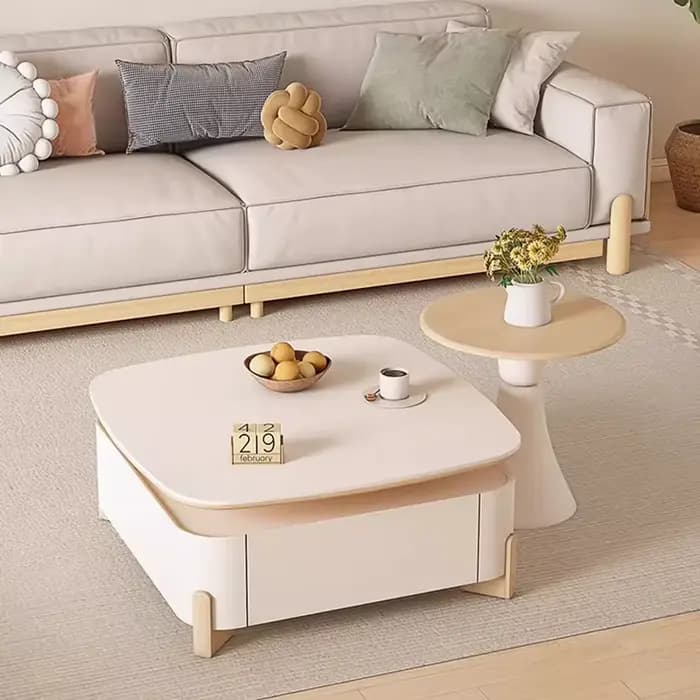 Table basse De luxe moderne carrée Glam ensembles minimalistes