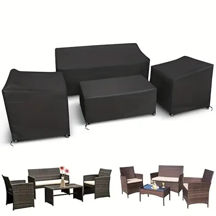 4 pièces/ensemble housses de meubles de Patio