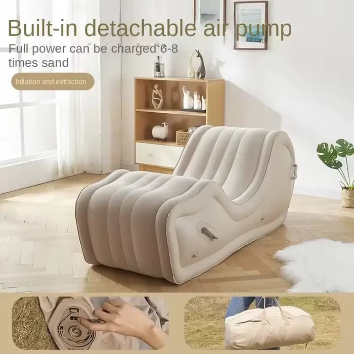 Canapé Gonflable en PVC à Coussin d'Air Portable