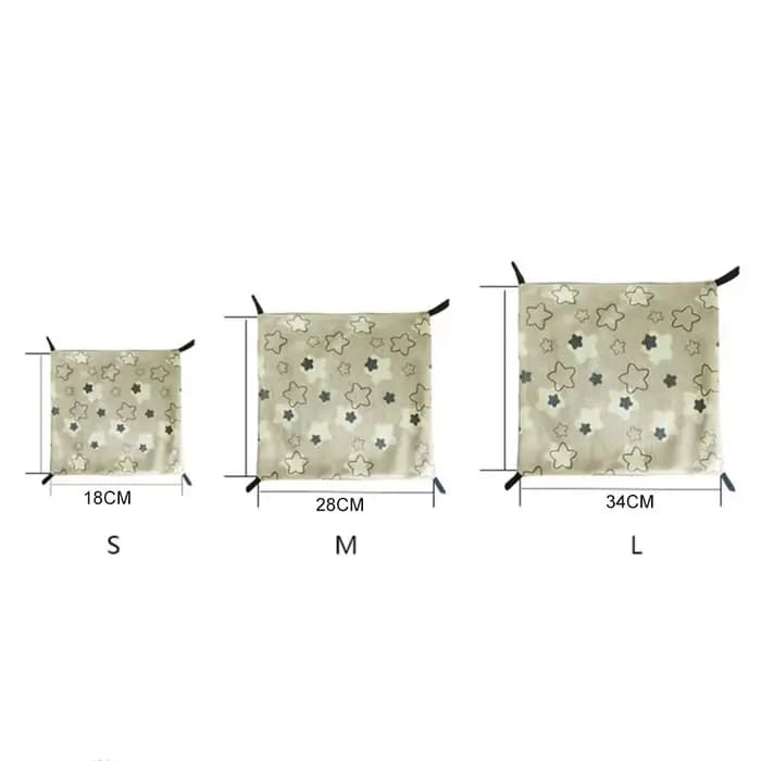 Hamac double face pour cochon d'Inde en soie glacée respirante, doux pour la peau, pour hamster, accessoires pour petits animaux de compagnie