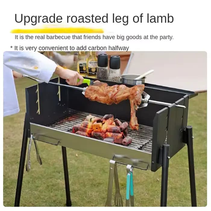 Barbecue domestique, four à charbon de bois sans fumée pour l'extérieur