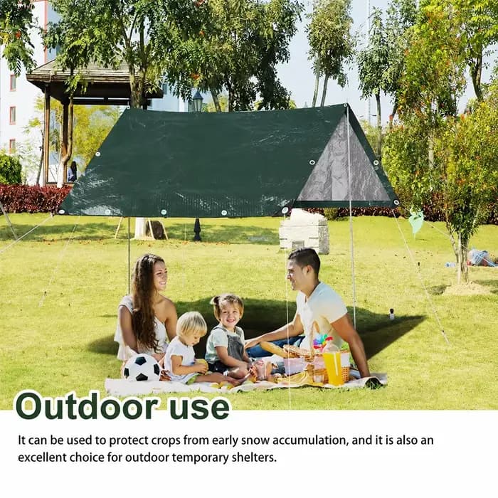 Bâche imperméable robuste pour l'extérieur, résistante aux déchirures, en PE, avec œillets renforcés pour le mobilier de jardin