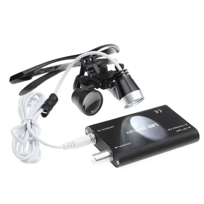 Loupes dentaires professionnelles 2,5X3,5X, loupe binoculaire chirurgicale avec lentilles en verre optique véritable pour dentistes et chirurgiens buccaux