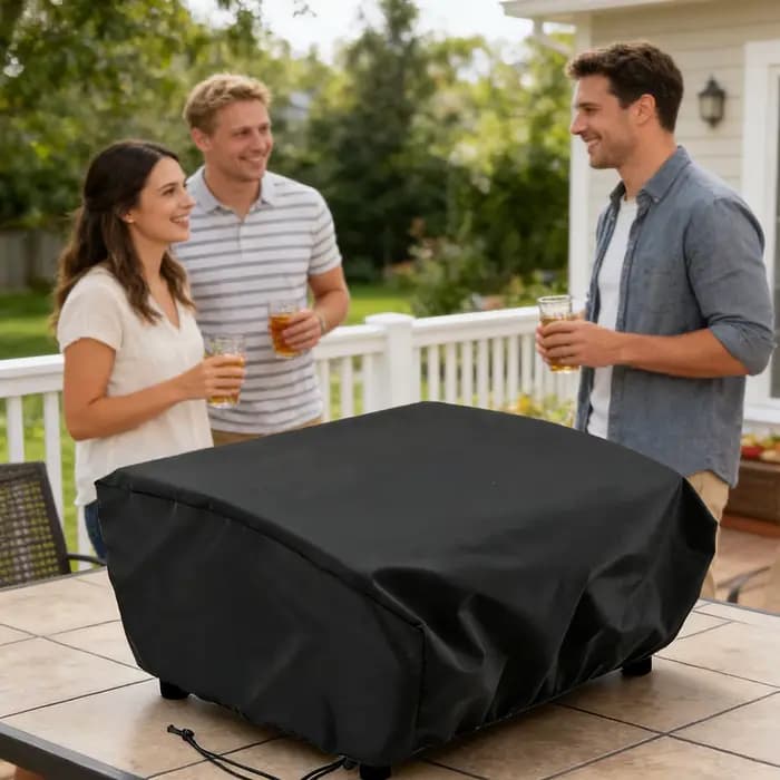Housse de protection robuste et imperméable pour plancha de table